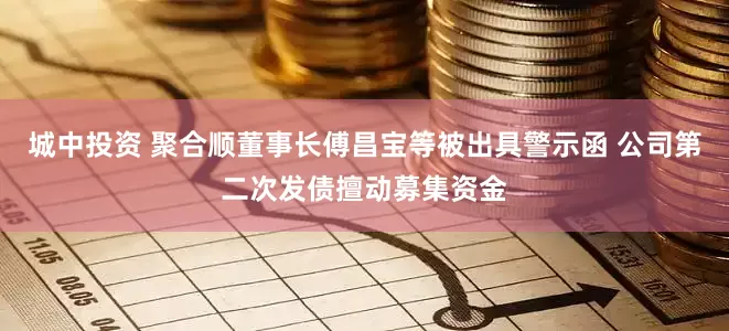 城中投资 聚合顺董事长傅昌宝等被出具警示函 公司第二次发债擅动募集资金